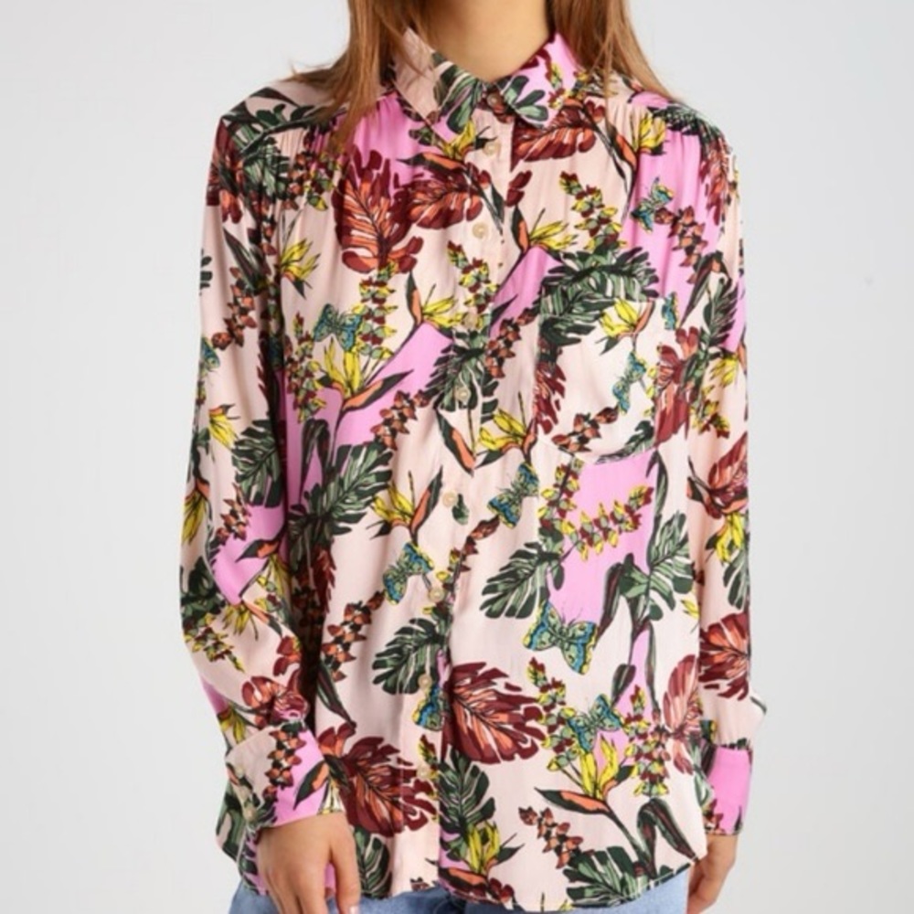 Free People Under The Palms Buttondown Shirt
